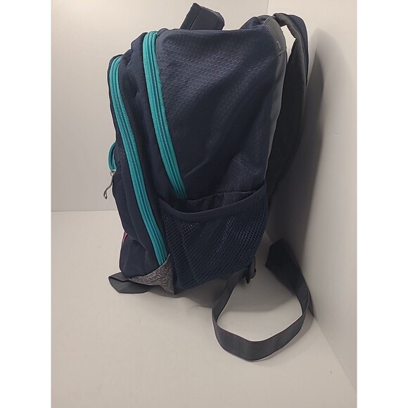 Adidas Stratton 2 Blue Pink Unisex Casual School Backpack Hiking Storage - Picture 10 of 11